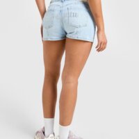 Spodenki damskie JUICY COUTURE SZORTY DENIM DIAMENTE LOGO jcjdw387431 kolor niebieski