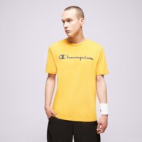 Koszulka męska CHAMPION T-SHIRT CREWNECK T-SHIRT 218284ys113 kolor musztardowy