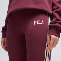 Spodnie damskie FILA LEGGINGS STRIPE LEGGNG BRG/PK adelasiagrape kolor bordowy