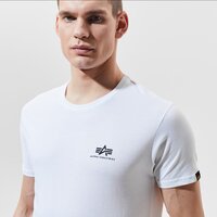 Koszulka męska ALPHA INDUSTRIES T-SHIRT BASIC T SMALL LOGO 188505-09 kolor biały