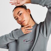 Damska bluza NIKE BLUZA NSW PHNX FLC OS CREW PRNT SW fq8815-084 kolor szary