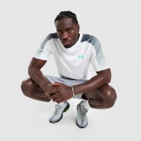Koszulka męska UNDER ARMOUR T-SHIRT TECH FADE T WHT/GRN 6007964-100 kolor biały