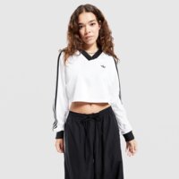 Koszulka damska ADIDAS T-SHIRT JACQUARD LS TOP jv9740 kolor biały