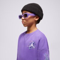 Bluza dziecięca JORDAN BLUZA TAKE FLIGHT SNAP CREW GIRL 45c808-p44 kolor fioletowy