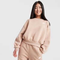 Bluza dziecięca NIKE BLUZA G NSW CLUB FLC BXY CRW LBR fz9244-200 kolor brązowy