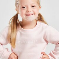 MCKENZIE GIRLS' ESSENTIAL CREW TRACKSUIT INFANT  mckti14342lpk kolor różowy