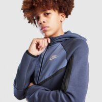 Bluza dziecięca NIKE BLUZA Z KAPTUREM B NSW TCH FLC MIX FZ io1285-437 kolor granatowy