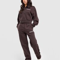 Damska bluza HOODRICH BLUZA ROZPINANA Z KAPTUREM POISE CROP FZ hw04250267 kolor brązowy