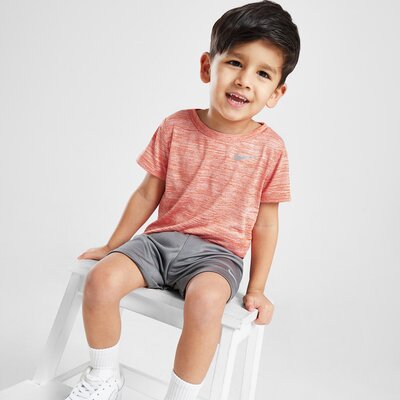 NIKE KOMPLET MILER T/SHT ORG/GRY