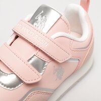 Buty dziecięce U.S. POLO ASSN. NOBIK009 nobik009kpinsil01 kolor różowy