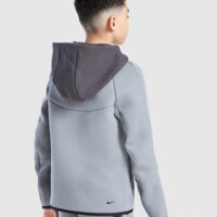 Bluza dziecięca NIKE BLUZA ROZPINANA Z KAPTUREM B NSW TECH FLEECE hv5867-060 kolor szary