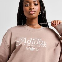 Damska bluza ADIDAS BLUZA SPORT CLUB CREW BRN/WH jh1240 kolor brązowy