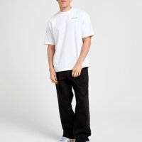 Koszulka męska UNLIKE HUMANS T-SHIRT GLOBE DEPT TEE WHT-WHT ulhtm10409010 kolor biały