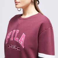 Damska bluza FILA BLUZA VARSITY CREW BURG/PK cielgrape kolor bordowy