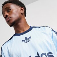 Koszulka męska ADIDAS T-SHIRT ADICOLOR POLY T jw3728 kolor niebieski