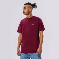 Koszulka męska VANS T-SHIRT MN LEFT CHEST LOGO TEE BURGUNDY vn0a3czebrg1 kolor bordowy