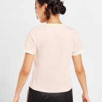 Koszulka damska FILA T-SHIRT SLIM RINGER T PNK/WH darwinpink kolor różowy