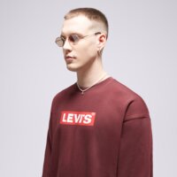 LEVI'S BLUZA RELAXD GRAPHIC CREW 38712-0209 kolor bordowy