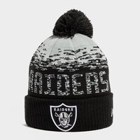 Męska czapka zimowa NEW ERA NFL LAS VEGAS RAIDERS POM BEANIE HAT OAKLAND RAIDERS 12122720 kolor czarny