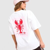 Koszulka damska ADIDAS T-SHIRT LOBSTER GFX lf3274 kolor biały