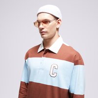 CHAMPION T-SHIRT STRIPED POLO 219181bs151 kolor brązowy