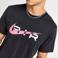 Koszulka męska NIKE T-SHIRT SWOOSH TEE BLK/PINK TEE fn7704-013 kolor czarny