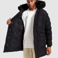 Męska kurtka zimowa SUPPLY&DEMAND KURTKA COMMAND LNG PARKA BLK-BLK WJACKET suptm17874007 kolor czarny