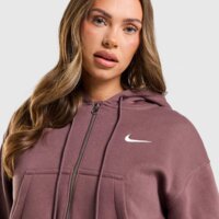 Damska bluza NIKE BLUZA ROZPINANA Z KAPTUREM W NSW PHNX FLC CRP hv2426-502 kolor brązowy