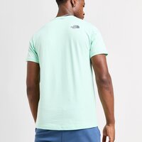 Koszulka męska THE NORTH FACE T-SHIRT FINE BOX T CRAT'AQUA nf0a8a4uo001 kolor niebieski