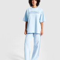 Koszulka damska HOODRICH T-SHIRT OVERSIZE SCATTER CRYSTAL hw03250069 kolor niebieski