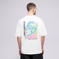 Koszulka męska NEW BALANCE T-SHIRT CLASSIC TRI-LOGO HEAT MAP mt61v4zgwt kolor biały