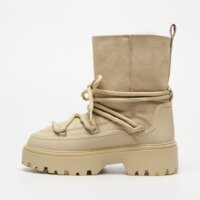 Damskie buty TOMMY HILFIGER REAL SHEARLING LACE-UP fw0fw08085aeg kolor beżowy