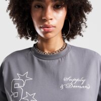 Koszulka damska SUPPLY&DEMAND T-SHIRT REA suptw18058171 kolor szary
