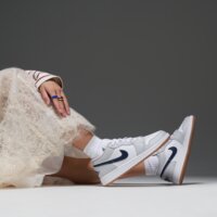 Buty dziecięce JORDAN 1 LOW 553560-146 kolor szary