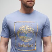 Koszulka męska TIMBERLAND T-SHIRT WATER STACK LOGO SHORT SLEEVE TEE tb0a5mv4b881 kolor blekitny
