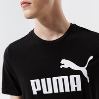 Koszulka męska PUMA T-SHIRT ESS LOGO TEE - PUMA BLACK 58666601 kolor czarny