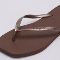 Klapki damskie HAVAIANAS SLIM SQUARE 4148301-0727 kolor brązowy