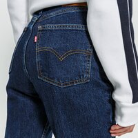 Spodnie damskie LEVI'S SPODNIE 70S HIGH STRAIGHT a0898-0012 kolor granatowy