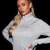 Damska bluza NIKE BLUZA ROZPINANA (R) PCR 1/2 ZP LT'IR SWEATSHIRT dq6377-012 kolor szary