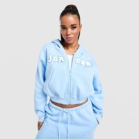 Damska bluza JORDAN BLUZA ROZPINANA Z KAPTUREM W J BRK FLC FZ io1074-422 kolor niebieski