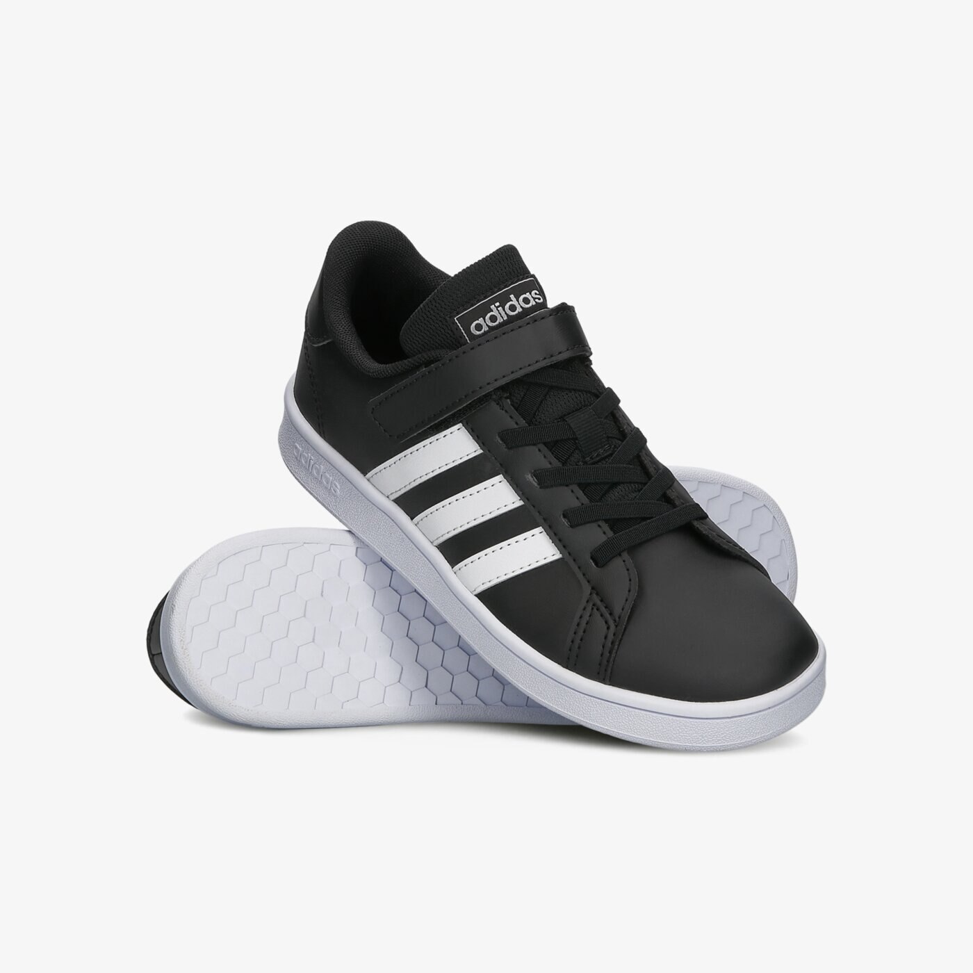 ADIDAS GRAND COURT C (EF0108) | kolor CZARNY | DzieciÄce Buty lifestyle | â­ ButySportowe.pl â­