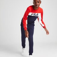 Bluza dziecięca FILA BLUZA Z KAPTUREM ASHER CREW SWEATSHIRT JUNIOR fw21jdk030 kolor granatowy