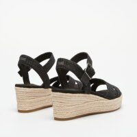 Klapki damskie TOMS BLACK METALLIC LINEN STRIPE  10020749 kolor czarny