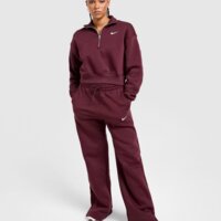 Spodnie damskie NIKE SPODNIE W NSW PHNX FLC HR WIDE LEG ih1011-652 kolor bordowy