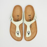 Klapki damskie BIRKENSTOCK GIZEH LENB FADED LIME 1026562 kolor żółty