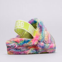 Klapki damskie UGG FLUFF YEAH PIXEL 1125007-white kolor biały