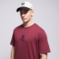 Koszulka męska TIMBERLAND T-SHIRT NEW SMALL LOGO PRINT SS TEE BURGUNDY tb0a6wwt6481 kolor fioletowy