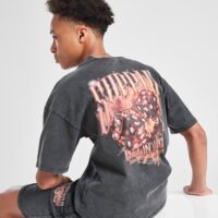 Koszulka dziecięca SUPPLY&DEMAND T-SHIRT FIRE DICE BLK-BLK B suptjb17752007 kolor szary