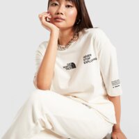 Koszulka damska THE NORTH FACE T-SHIRT OVERSIZE LOCATION nf0a8f7vqli1 kolor beżowy