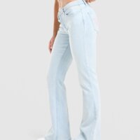 Spodnie damskie JUICY COUTURE SPODNIE LOW RISE DENIM CROWN jcjdw532211 kolor niebieski